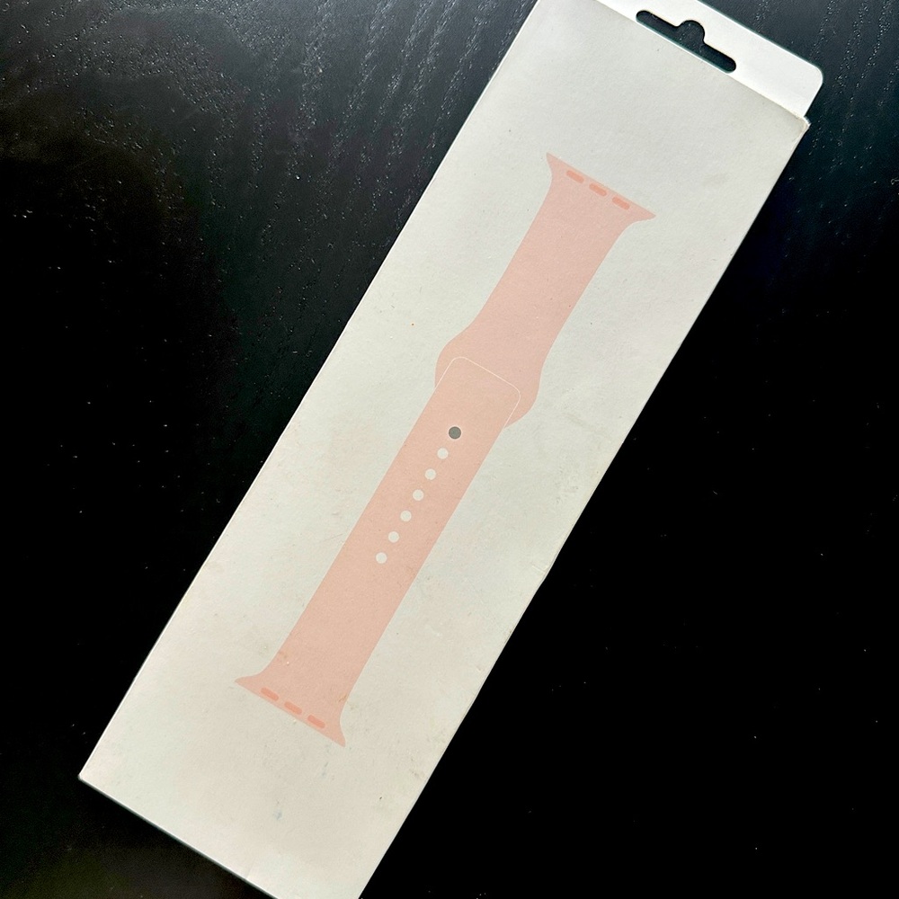 New APPLE Light Pink Sport Band 45mm S/M